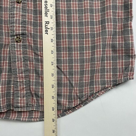 Carhartt Multicolor Plaid Short Sleeve Button Up Shirt Pockets Sz M 100% Cotton - Picture 4 of 9